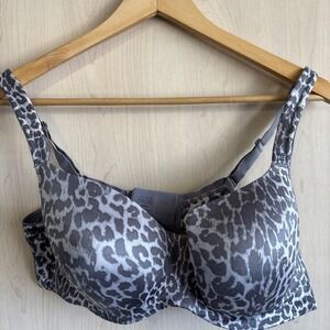Soma Bra 38D Stunning Support Smooth Balconette Underwire Leopard Print